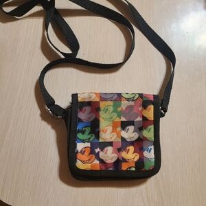 Disney Parks Small Mickey Mouse Crossbody adjustable strap Wallet Purse